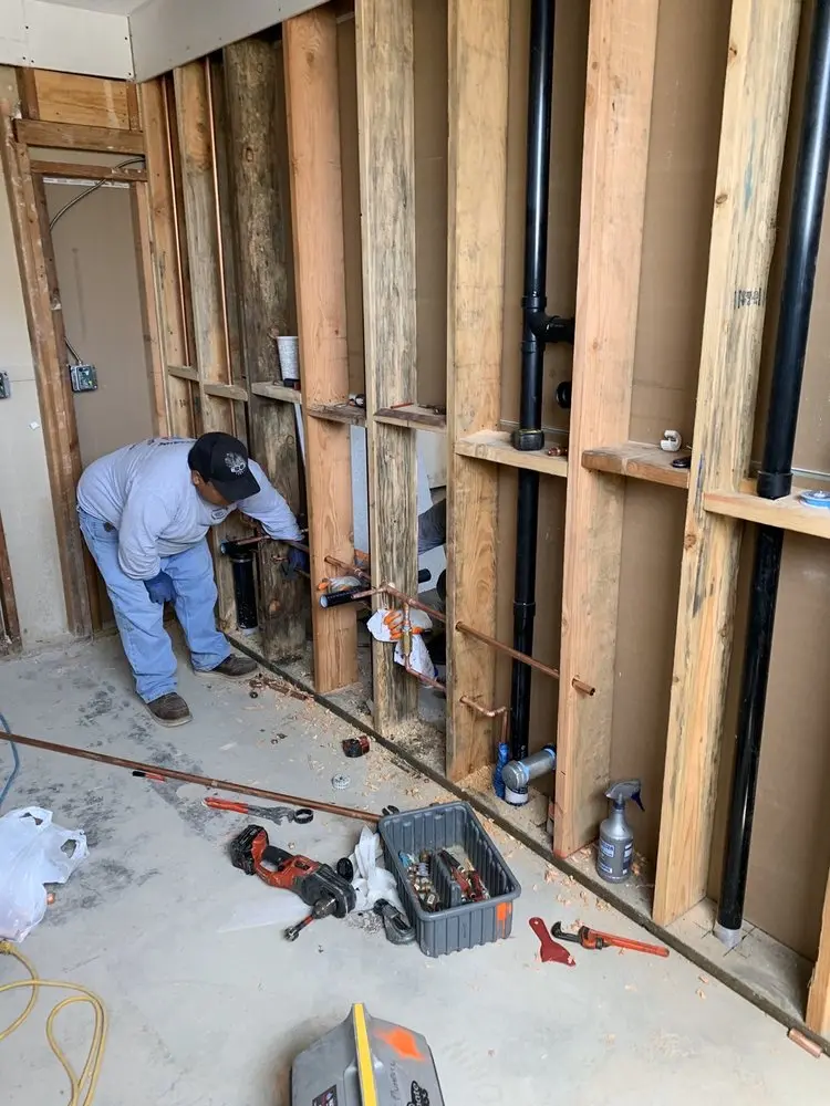 Commercial rough-in plumbing for Trenchless Sewer Repair in Lexington Court